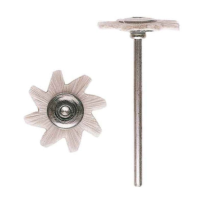 Brossettes Etoile Becht Poils de chèvre x 12 - Résine Métal. - Massilia Dental - Fournitures Matériel Cabinet Dentaire