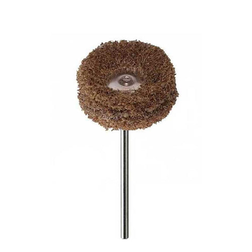 alt="Brossettes Scotch - Brite 25 mm –  polissage des résines acryliques - Massilia Dental"