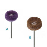 alt="Brossettes Scotch - Brite 25 mm – pré - polissage résines - Massilia Dental"