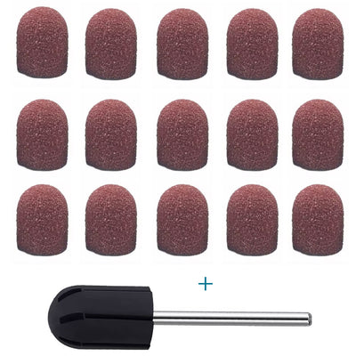 Capuchon Abrasif Papier Verre 15 Pièces + 1 Mandrin - Massilia Dental - Fournitures Matériel Cabinet Dentaire