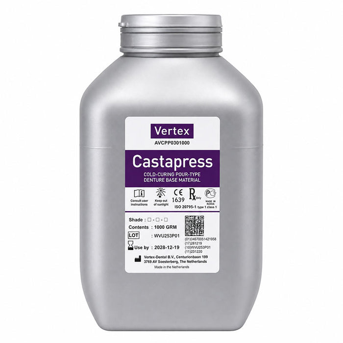 Castapress résine Vertex Cold - Poudre prothèses adjointes