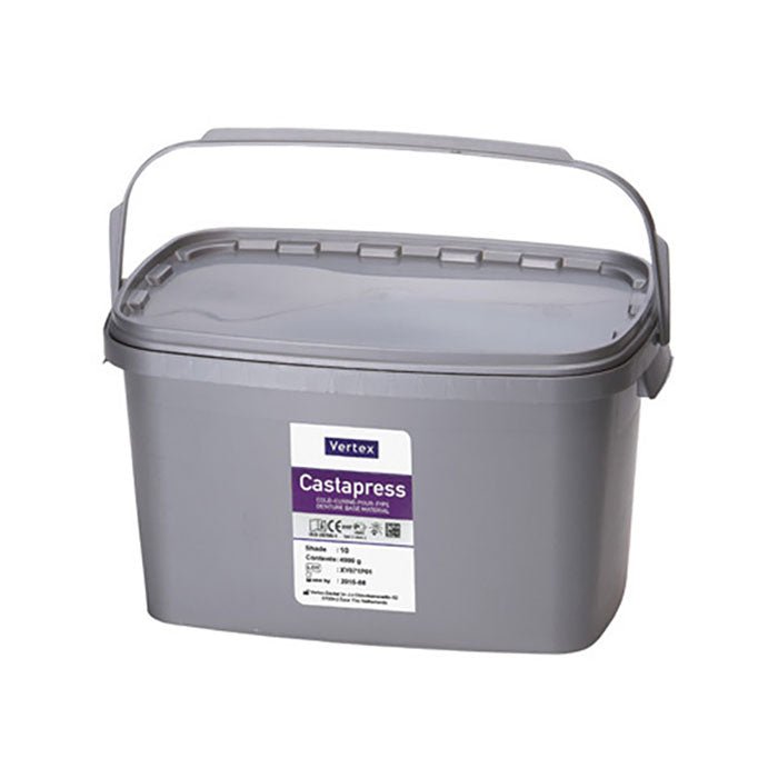 Castapress Résine Vertex - Poudre Prothèses Adjointes - Massilia Dental - Fournitures Matériel Cabinet Dentaire