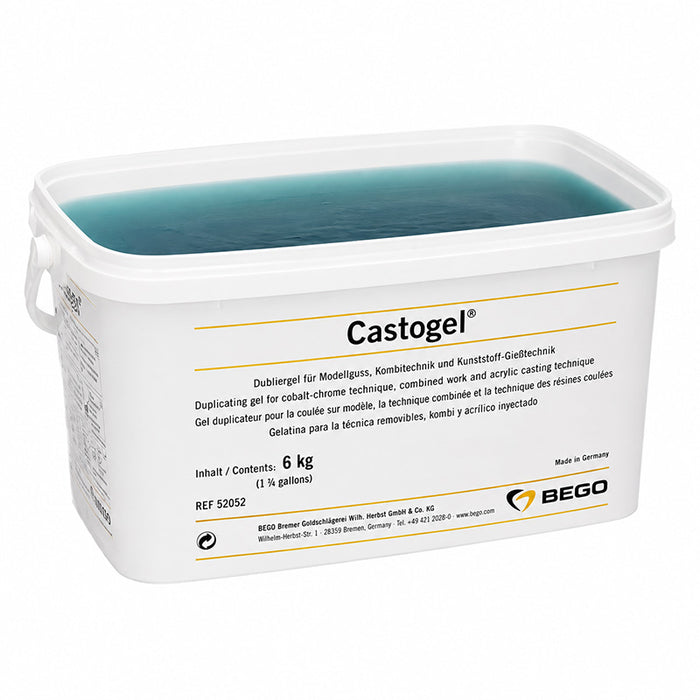 Castogel Bego gel hydrocolloïde gélatine pour duplication