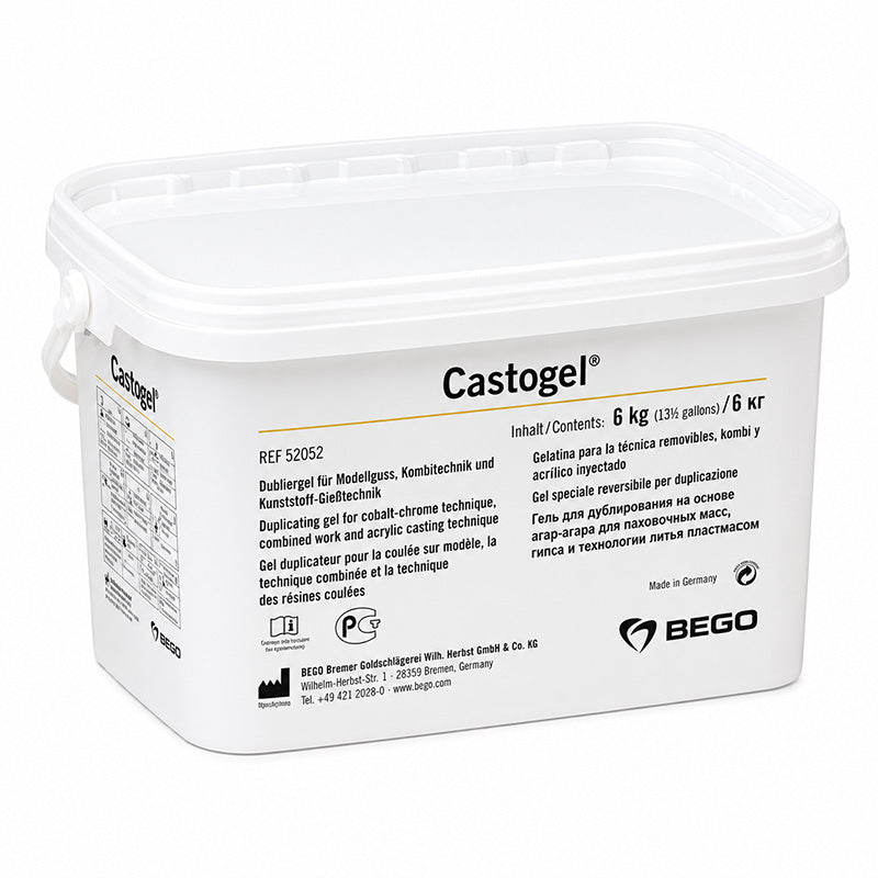 Castogel BEGO gélatine hydrocolloïde réversible pour duplication