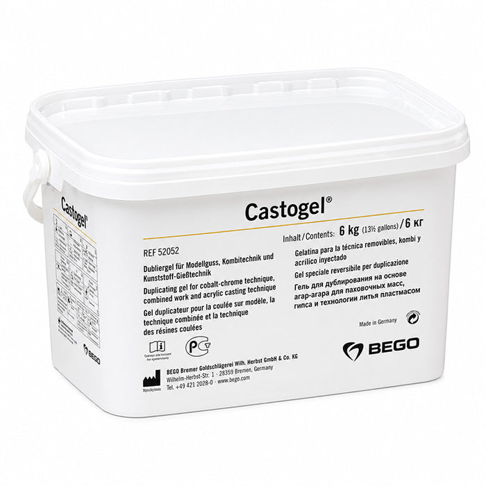 Castogel gel hydrocolloïde Bego gélatine pour duplication
