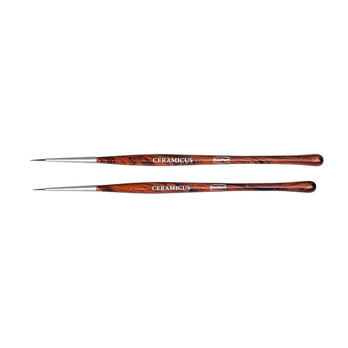Pinceaux Maquillage Ceramicus 00 et 000 - Renfert - Poils Synthétiques - Massilia Dental - Fournitures Matériel Cabinet Dentaire