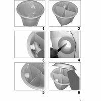 alt="Bac de décantation Mestra 19 L  sous évier, couvercle et sac de rechange - Massilia Dental"