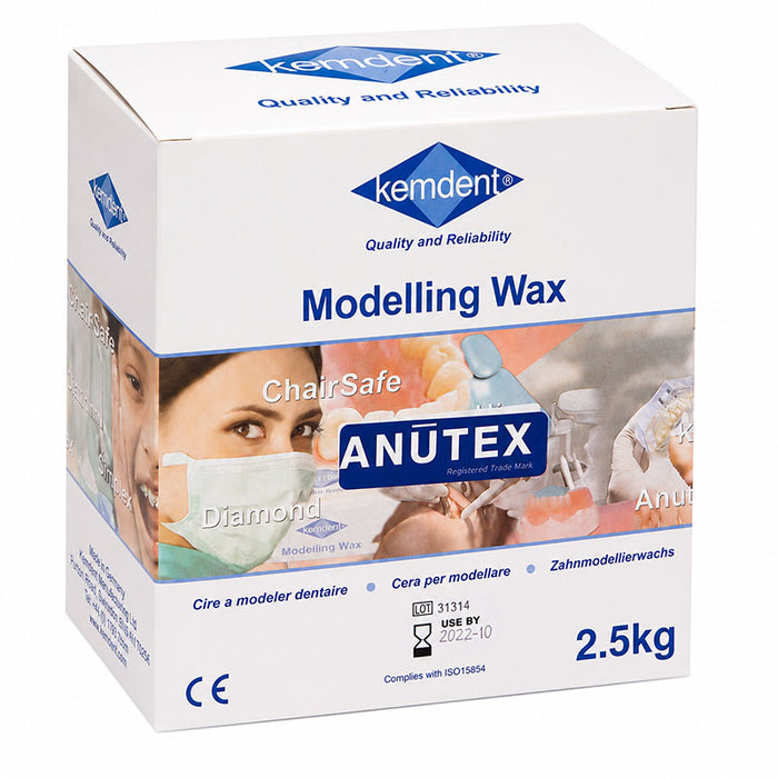 Anutex cire plaque rose 2.5 Kg Kemdent - Prothèse adjointe