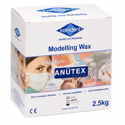 Anutex cire plaque rose 2.5 Kg Kemdent - Prothèse adjointe