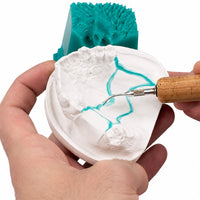 Pain cire verte modelage maquette stellite Renfert calcinable sans aucun résidu