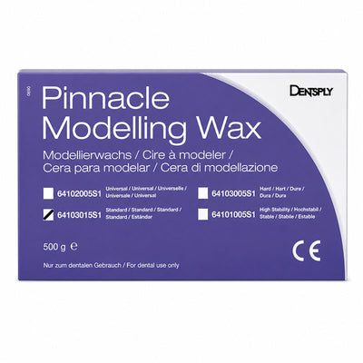 Cire Pinnacle DENTSPLY en plaque rose standard - Boîte 500 g