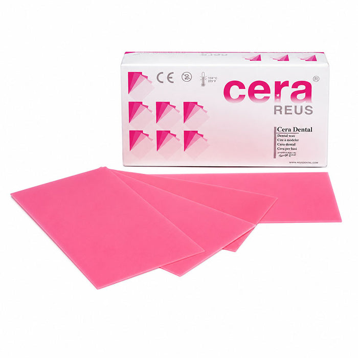 Cire plaque rose Reus densité standard pour prothèse adjointe