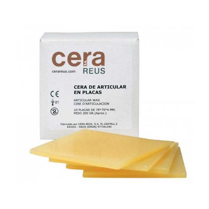 Cire Plaque Carré 4 mm Prise Occlusion Reus 78 x 78 mm. - Massilia Dental - Fournitures Matériel Cabinet Dentaire