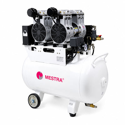 Compresseur dentaire bi-moteur pression 8 bars - Mestra 