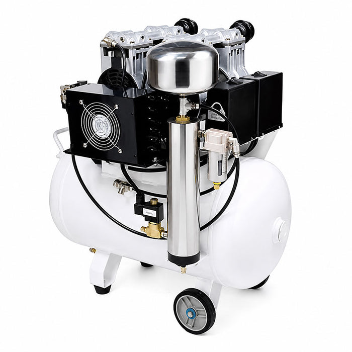 Compresseur dentaire bi-moteur assecheur - Mestra
