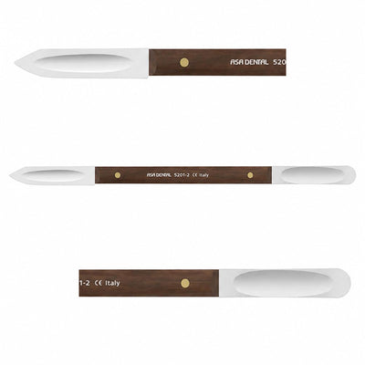Couteau à cire ASA Dental manche bois  17.5 cm - Très léger