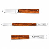 Couteau à cire Proclinic manche bois 17 cm pour modelage cire en plaque rose vue détaillée