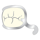 Crochets N Scheu Dental avec taquet prothèses adjointes dessin