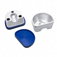 Grande cuvette à gelatine Mestra en aluminium avec socle caoutchouc