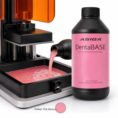 DentaBASE Asiga résine rose pour prothèse complète