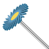Diapol Twist Eve blue ceramic polisher - large grain spiral shape.