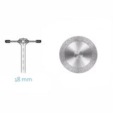 Disque diamanté 2 faces D+Z pour découpe fine de céramique dentaire 18 mm