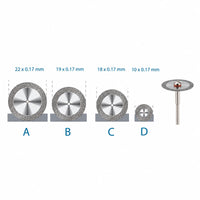 Disque diamanté 2 faces Superflex 0.17 mm céramique 4 tailles