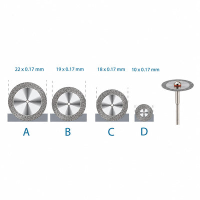 Disque diamanté 2 faces Superflex 0.17 mm céramique 4 tailles