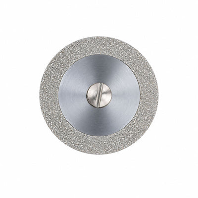 Disque diamanté double face 22 x 0.17  mm sur mandrin à vis