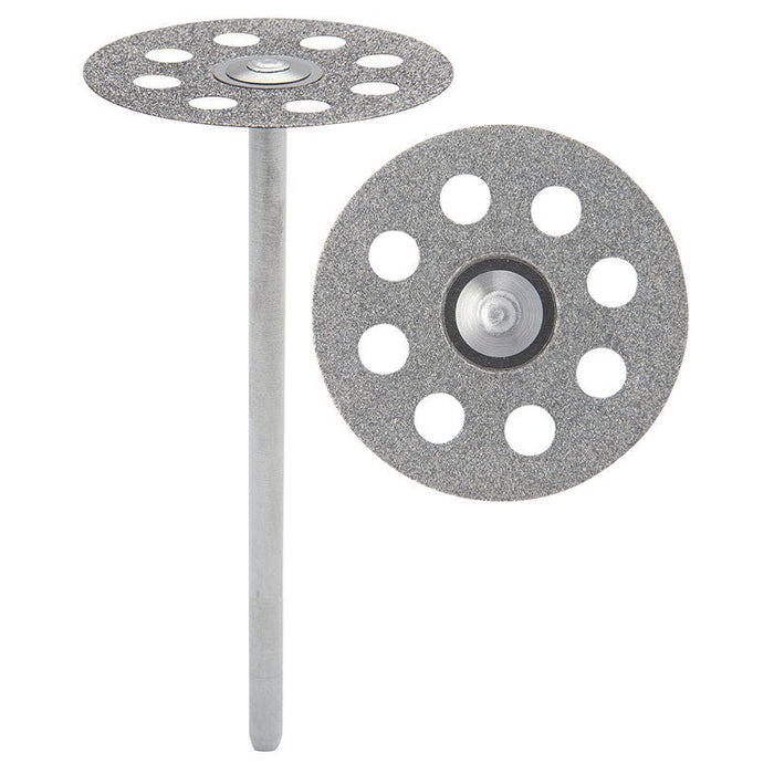 Disque Diamanté Perforé Double Face 22 x 0.20 mm - Massilia Dental - Fournitures Matériel Cabinet Dentaire