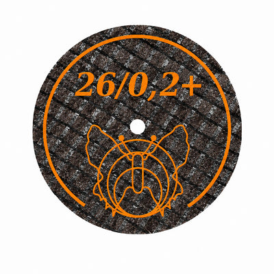 Disques à séparer Mothyl orange 26 x 0.2 + mm - Acier et résine