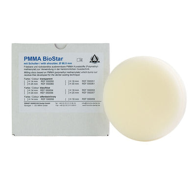 Disque Biostar Calcinable Résine PMMA Usinages Stellites - Massilia Dental - Fournitures Matériel Cabinet Dentaire