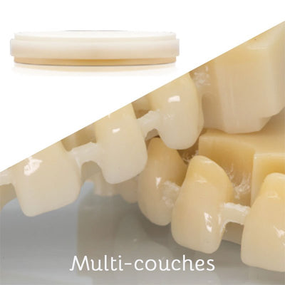 Disque PMMA Multilayer 98 x 16 mm Résine Provisoire - Huge - Massilia Dental - Fournitures Matériel Cabinet Dentaire