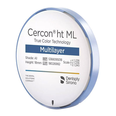 Disque Zircone Cercon HT ML - 98 x 18 mm. - Massilia Dental - Fournitures Matériel Cabinet Dentaire