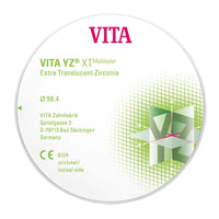 Disque Vita YZ XT Multicolor 98 x 18 mm - Translucide - Massilia Dental - Fournitures Matériel Cabinet Dentaire