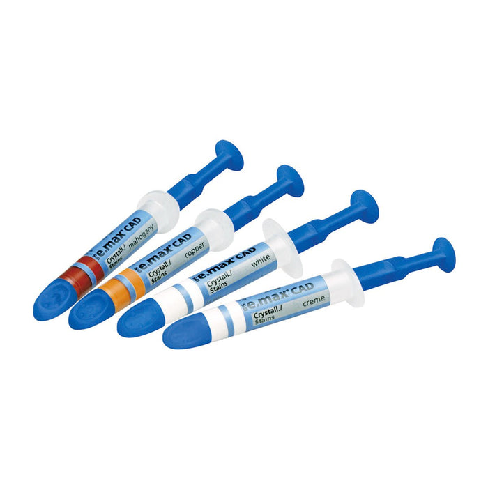 E - max CAD Crystall Stains Seringue 1 gr Caractérisation - Massilia Dental - Fournitures Matériel Cabinet Dentaire