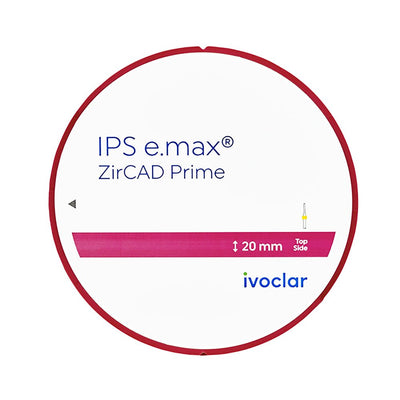 Disque Zircone E.max Zircad Prime 98 x 20 mm. - Massilia Dental - Fournitures Matériel Cabinet Dentaire