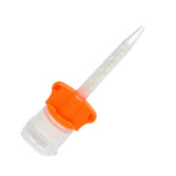 alt="orange Zhermack mixing tips for silicone cartridge 48 units"