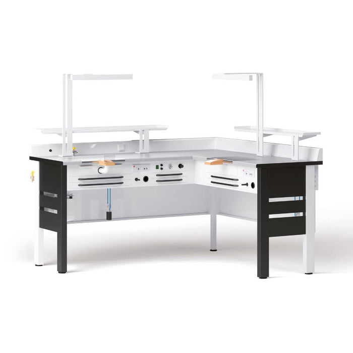 Etabli Angle 1 Poste en Angle Rossi Caws - 6 Tiroirs - Teinte au choix - Massilia Dental - Fournitures Matériel Cabinet Dentaire