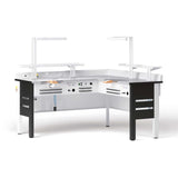 Etabli Angle 1 Poste en Angle Rossi Caws - 6 Tiroirs - Teinte au choix - Massilia Dental - Fournitures Matériel Cabinet Dentaire