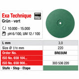 Lentille exa-technique polissage résine dentaire