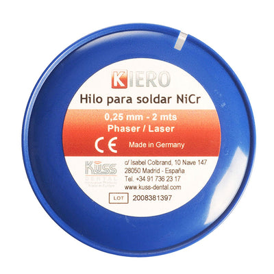 Soudure Laser Rouleau de Fil 2 M - Pour Alliage Nickel Chrome - Kiero. - Massilia Dental - Fournitures Matériel Cabinet Dentaire