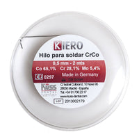 Soudure Laser Rouleau Fil Cr - Co Kiero - Armature Stellite - Massilia Dental - Fournitures Matériel Cabinet Dentaire