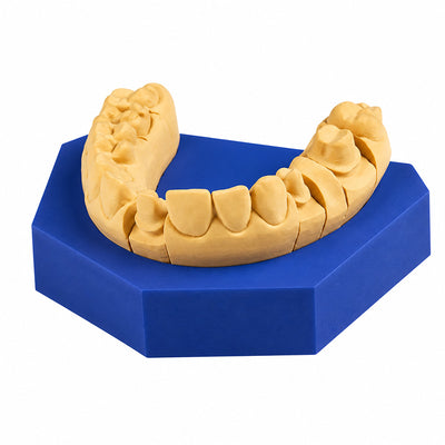 Flu-stone plâtre fluide type 4 pour socles pins sans vibreur bleu