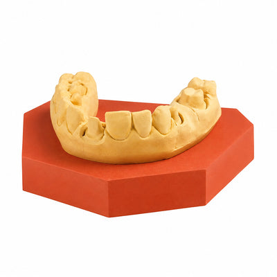Flu-stone plâtre fluide type 4 pour socles pins sans vibreur rouge indien