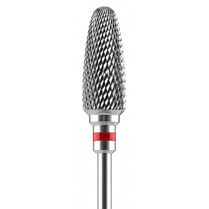 Fraise tungstène type flamme - Résine ou métal non précieux.