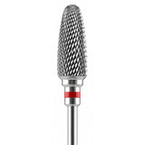 Fraise tungstène type flamme résine ou métal stellite vue tête