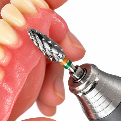 Fraise tungstène flamme denture croisée  pour résine et plâtre grattage résine