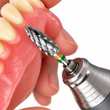 Fraise tungstène flamme denture croisée  pour résine et plâtre grattage résine