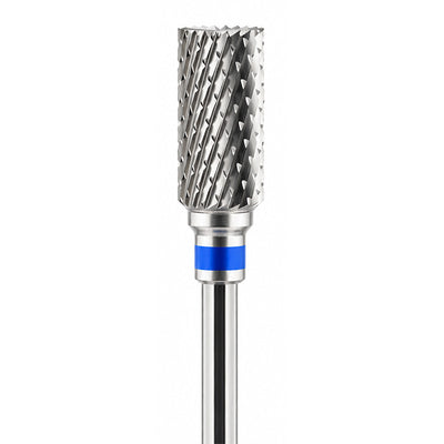 Fraise tungstene cylindrique tête plate pour finition sur métaux vue tête